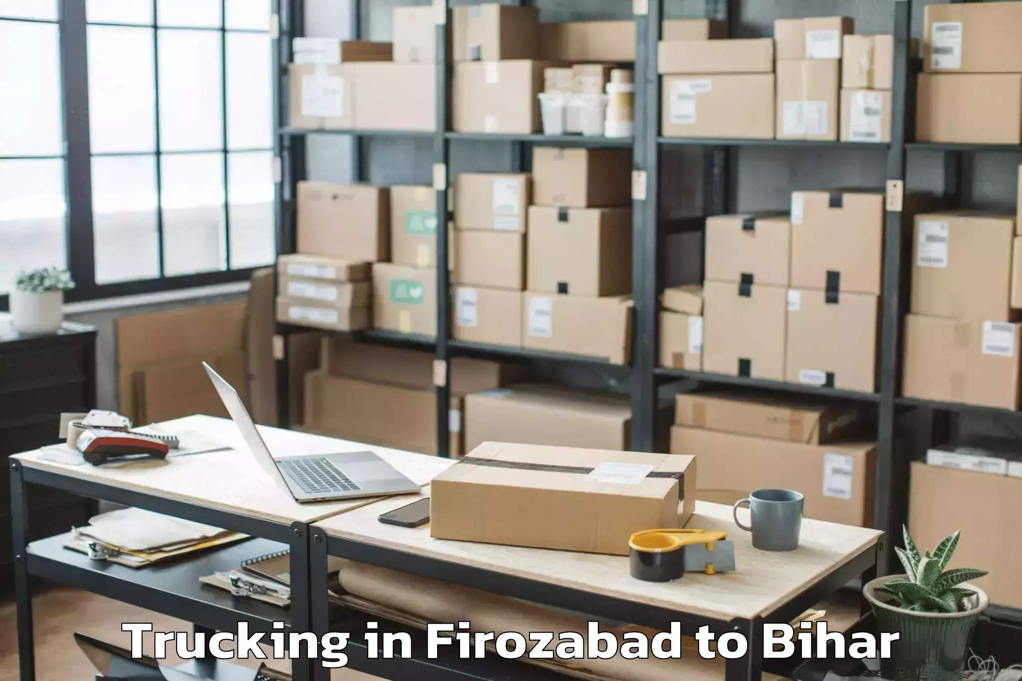 Easy Firozabad to Bajpatti Trucking Booking